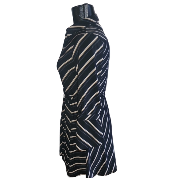 Banana Republic Black Striped Dress with Matching Belt 2P - Picture 5 of 7